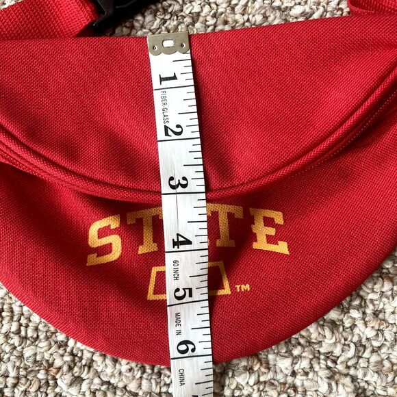 Iowa State Fanny Pack Waist Bag Cyclones College Gear Football IS Red Buckle - Picture 8 of 9